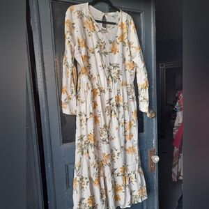 Spirit of Grace XL yellow floral dress